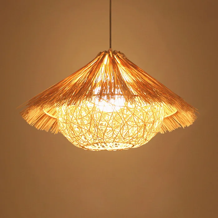 Wood Wall Lamps Eco Friendly Solid wood chandelier restaurant dining table lamp LED living room wooden art creative lamp