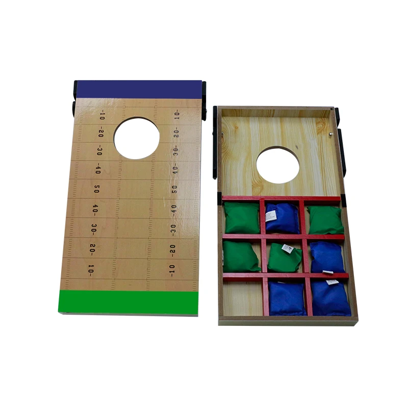 Портативный 2 в 1 Cornhole игра корнхоул и крестики-нолики игровой набор для детей