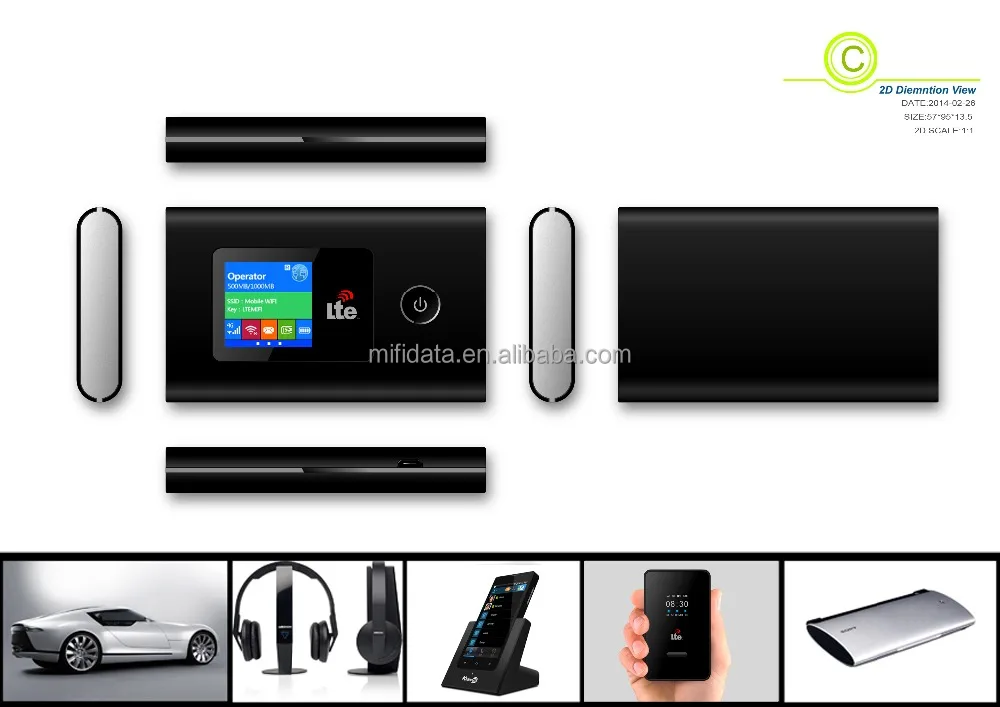 Portable 4g wireless router