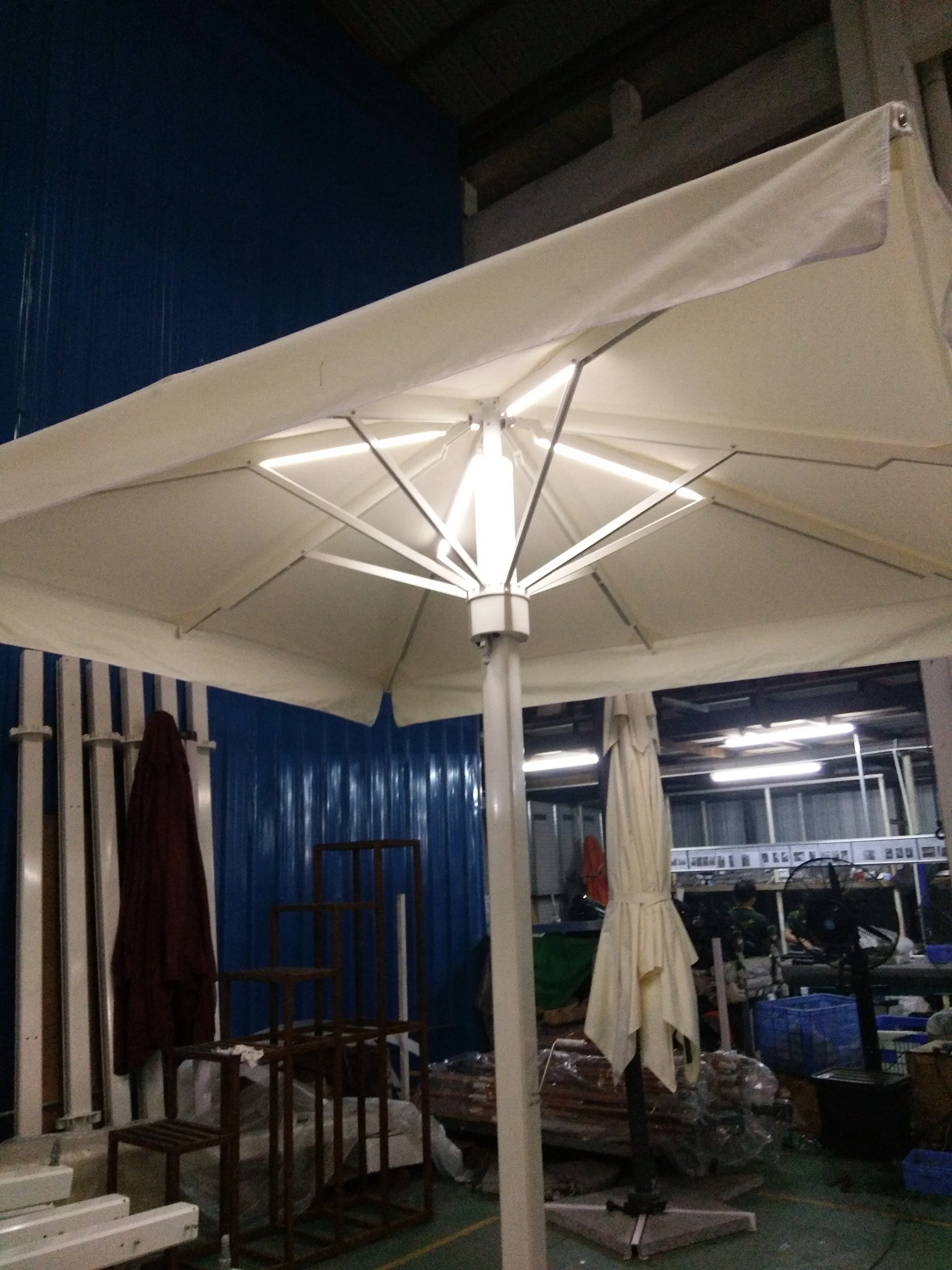 5*5m Dia 6m LED Lights  Outdoor Garden Large Umbrellas