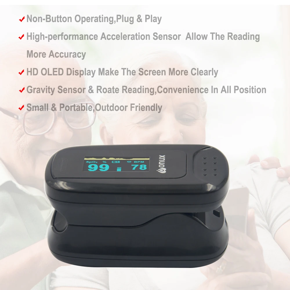 
Xnuo new design family health pulse oximeter 