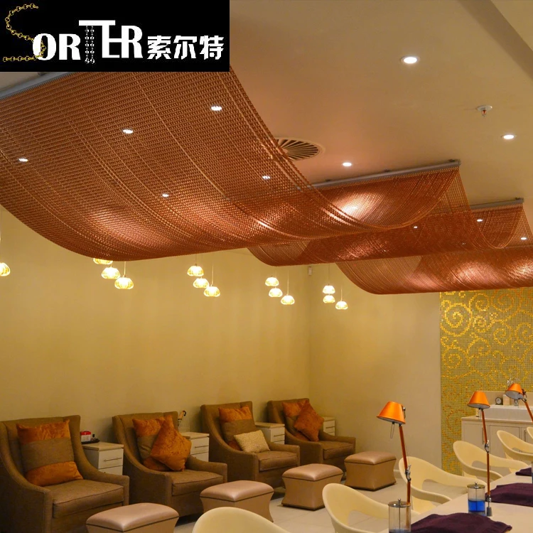 luxurious decorative metal restaurant room divider