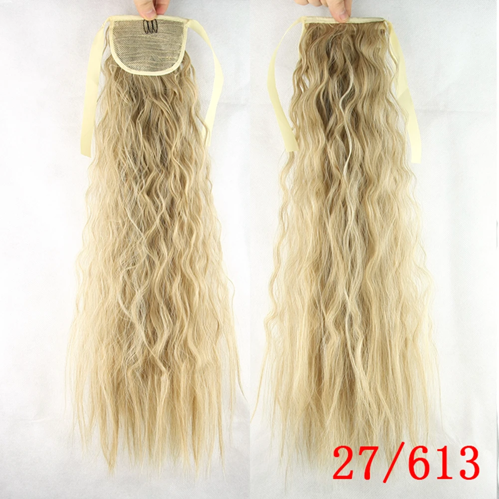 
Ponytail, premium synthetic fiber,130gr,24inch, various colors long curly drawstring ponytail 