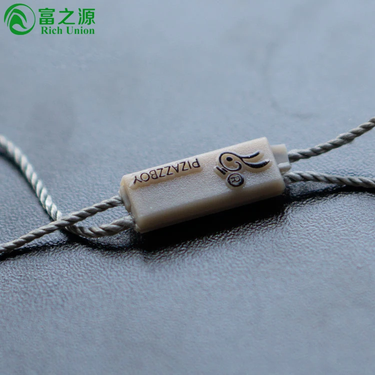 GRS certificate custom shape recycled fabric pvc sock white lock seal clothing hang tag string