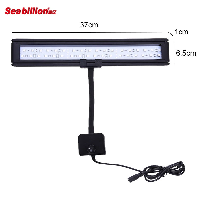LED Flexible RGB Clip-on Fish Tank Light For Small Aquarium Coral Plant