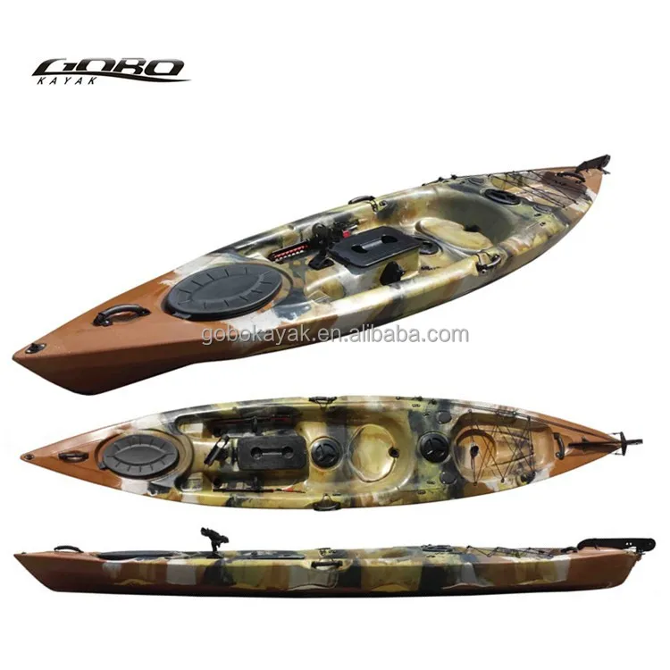 marble color sit on top kayak boat with pedals