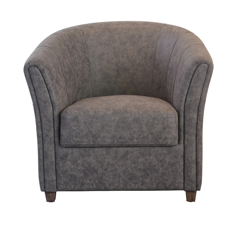 Upholstered Modern Metal Legs Fabric Accent Sofa For Living Room