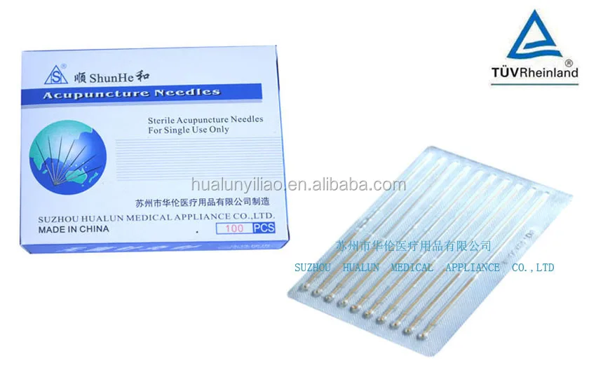 золотой ручкой иглы иглоукалывания без трубки