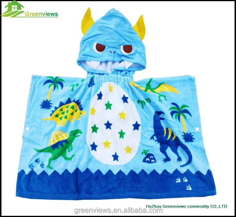 
Cotton baby terry bathrobe fashion comfortable cute baby robe hooded towel 