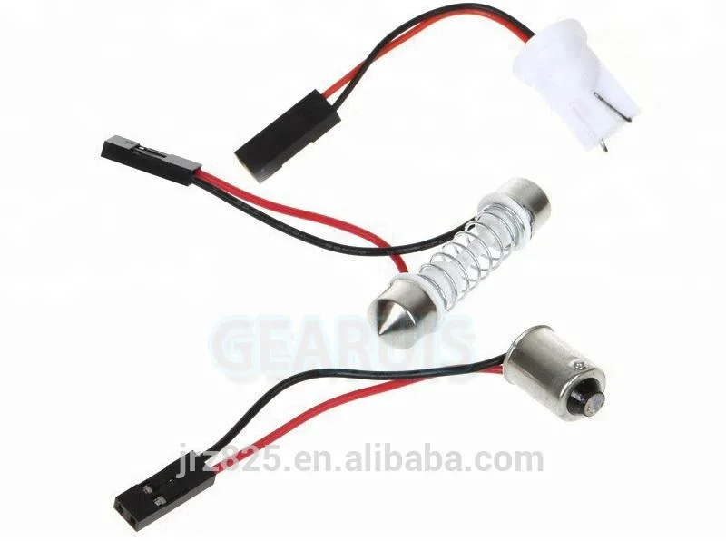 Super bright Dome Panel light COB 36 Chips LED Chip Car interior lights lamp bulb T10 Festoon BA9S 2 Adapters White DC 12V