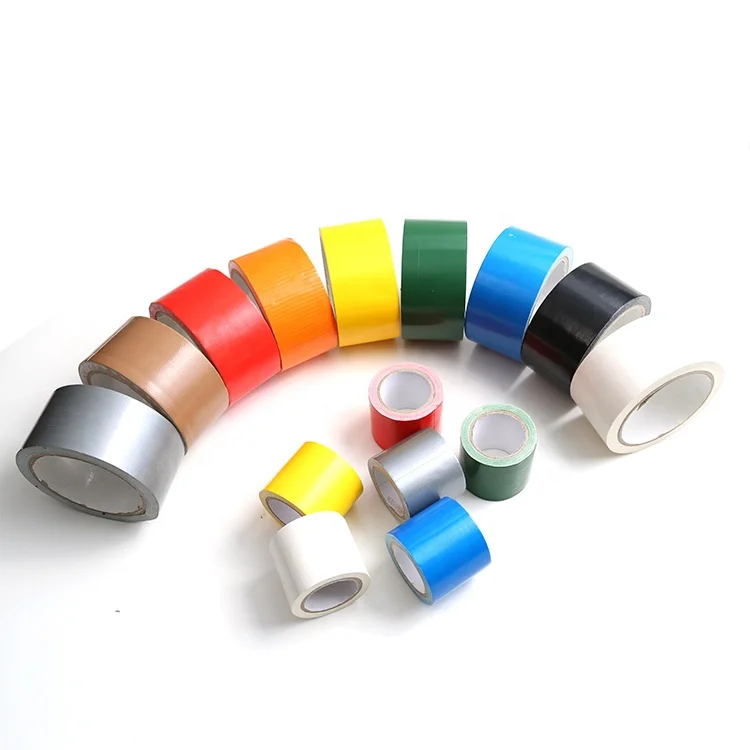 50mm x 50m multi colored cloth duct tape for heavy duty packing