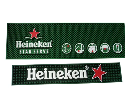 Wholesale best quality jack daniels bar soft pvc rubber drip mat