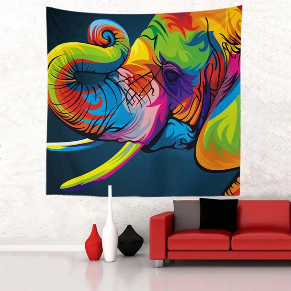 Promotion Fast Delivery Corlourful Animals Designs Wall Tapestry