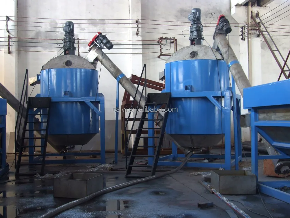 Waste plastic recycling plant/PET bottle flakes washing recycling machine