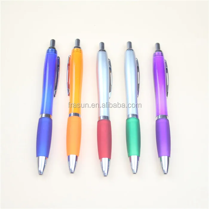 Custom LOGO click cheap plastic pen, Promotional ballpoint pen