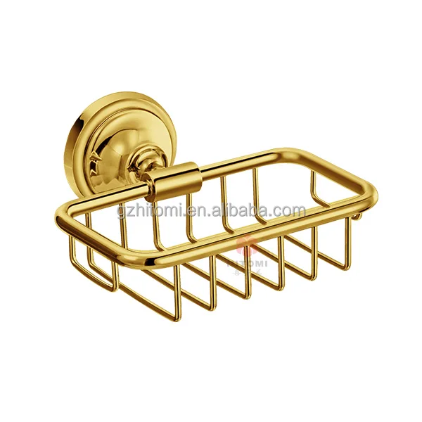 
Stainless steel bathroom soap wire basket in chrome finish 