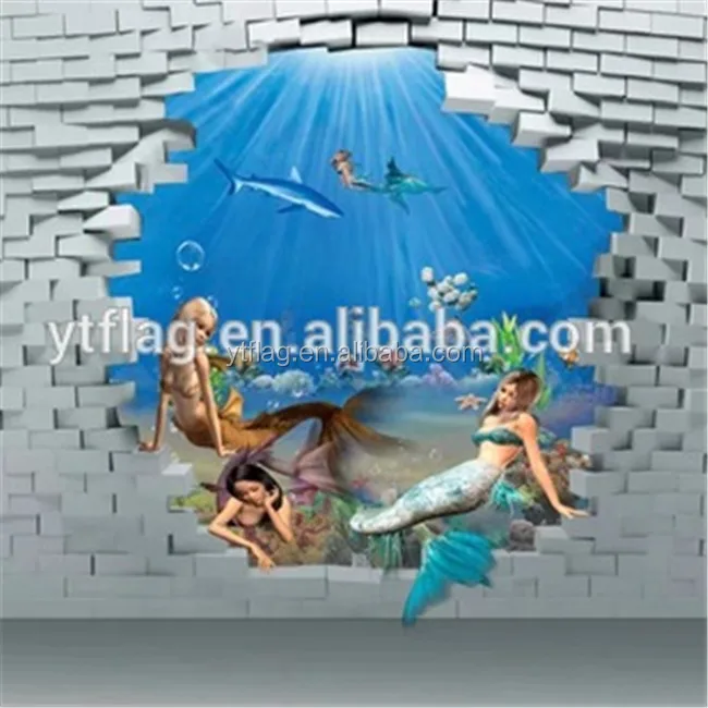 3d Наклейка на стену с принтом на заказ, домашняя наклейка на пол