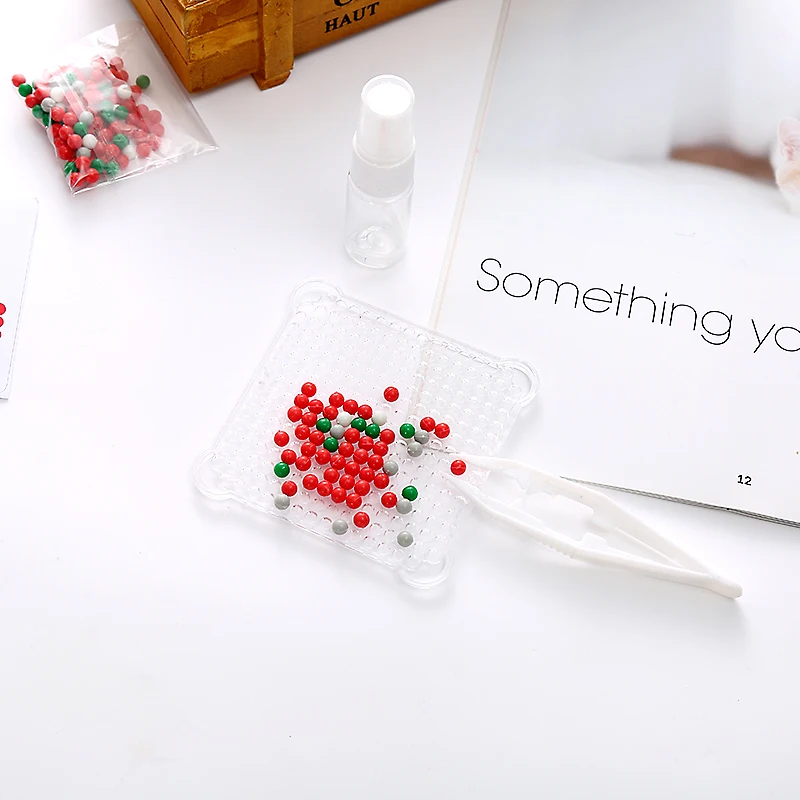 Custom High Quality 5mm Round Shape Water Spray Beads DIY Red Cherry Water Fuse Beads Toys Sticky Beads for Children