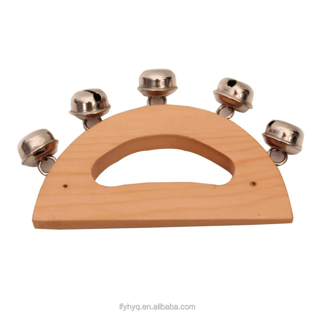 Оптовая продажа перкуссия музыка Развивающие игрушки для детей деревянные ручной колокольчики