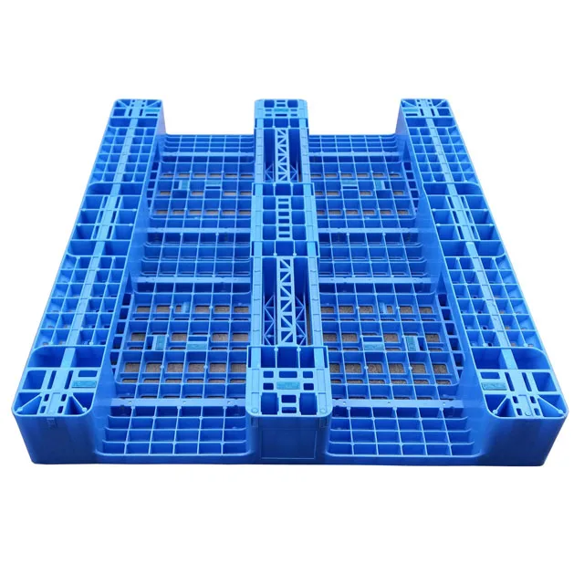 1200*1000 virgin HDPE material steel reinforced racking 1 ton giant plastic mesh EPAL pallet for logistic