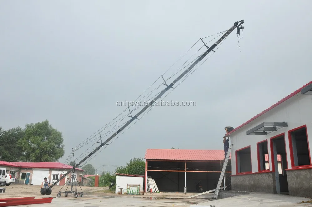 Super 18 Meters Video Camera Jib Crane With Electric Controls