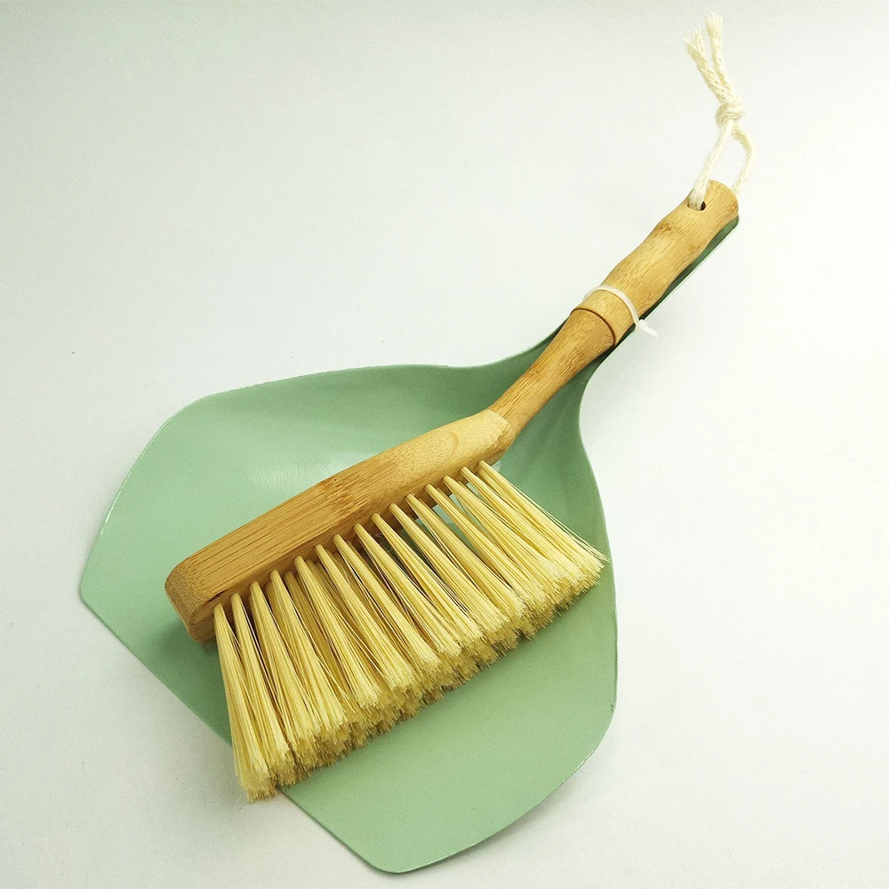 High Quality Eco-friendly Home Cleaning Dustpan Brush Set, Household Table Shovel & Sweeping Bamboo Brush Set