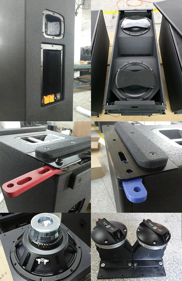 active speaker,dual 12inch self powered line array speaker with german DSP