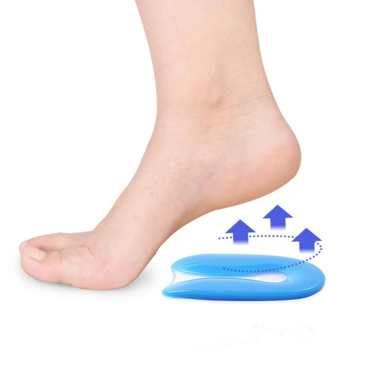 Dongguan Medical Grade Silicone Sore Heel Bone Spur Plantar Fasciitis Pain Relief Heel Cup Cushion Insole