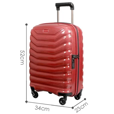 Custom Tag High Quality Carbon Fiber Travel Carry-on Trolley Bag Luggage Sets Suitcase