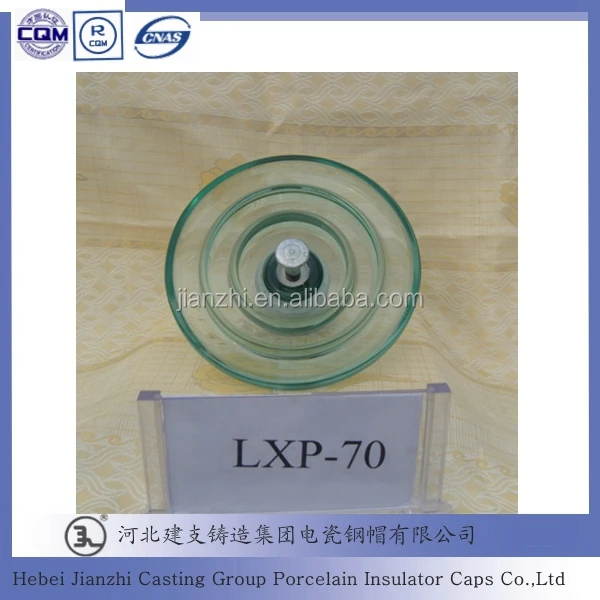 
Over Head Line Disc Insulator VIC High Voltage Disc Suspension Toughened Glass Insulator 