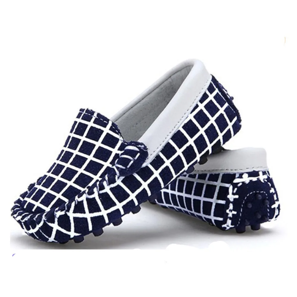 Baby Mocassins Shoes European Style Rubber Sole Boat Shape Buster Brown Baby Walking Shoes Wholesale