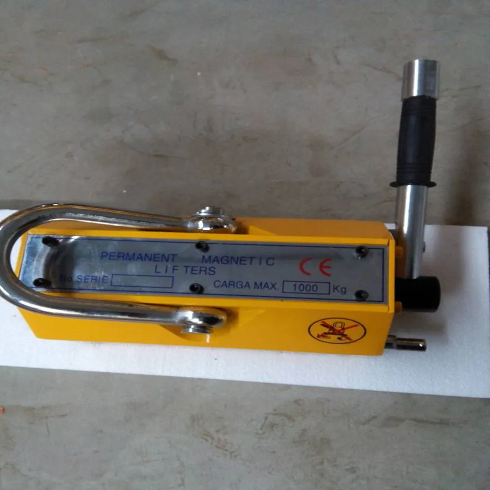 2018 hot sales 1 ton manual permanent magnet lifter crane