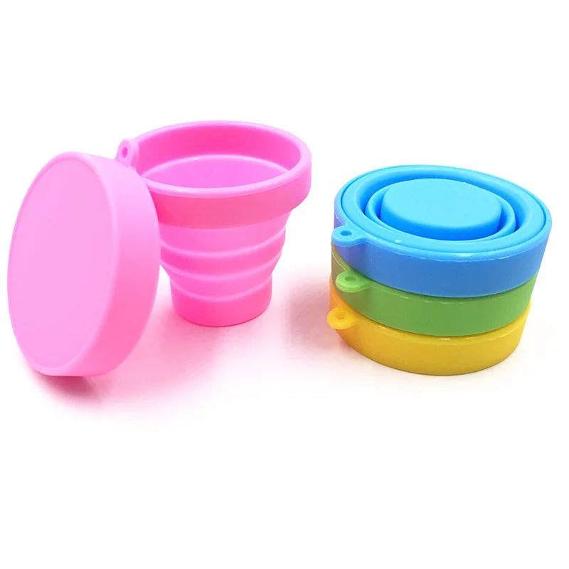 
Reusable Menstrual Sterilizer outing travel collapsible water silicone drinking cup 