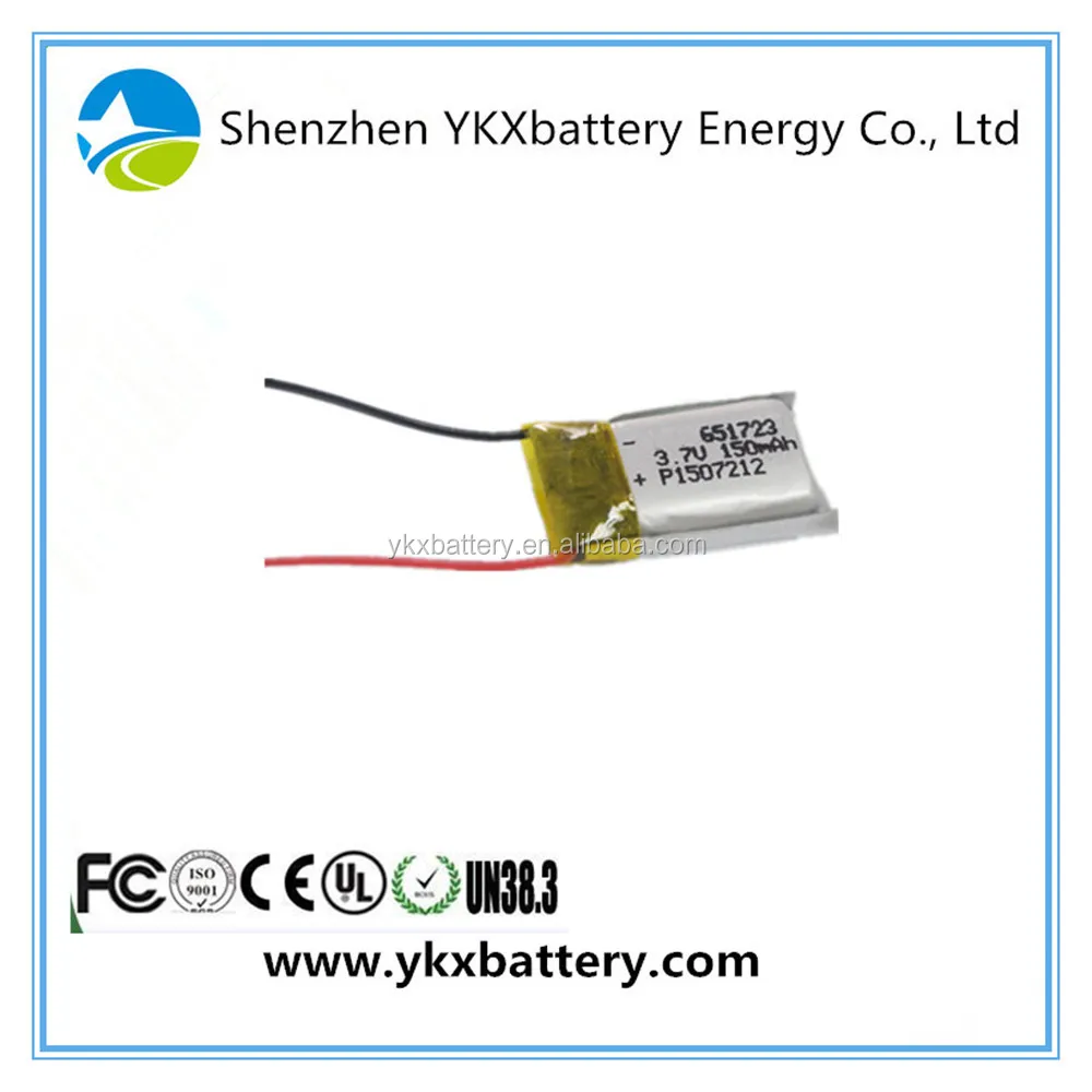 651723 681723 150mAh 3.7V 0.56Wh 15C 20C Discharge Prismatic li ion li-ion lipo lithium polymer Battery for RC quadcopter