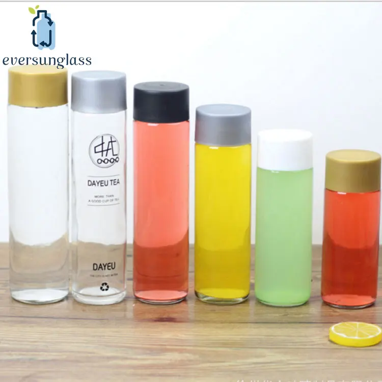250ml 300ml 350ml 500ml 1000ml clear empty PET voss style plastic bottle