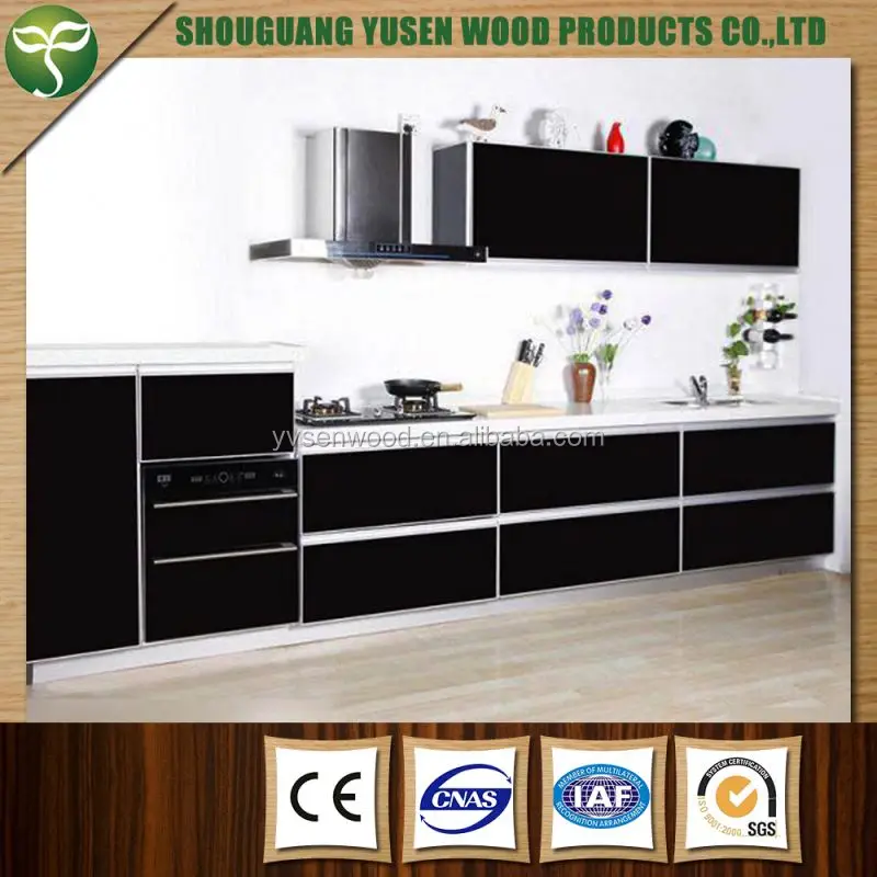 customized solid wood cheap kitchen cabinet furniture