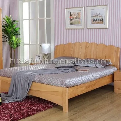 design furniture bedroom king bed,wood double hotel bed designs