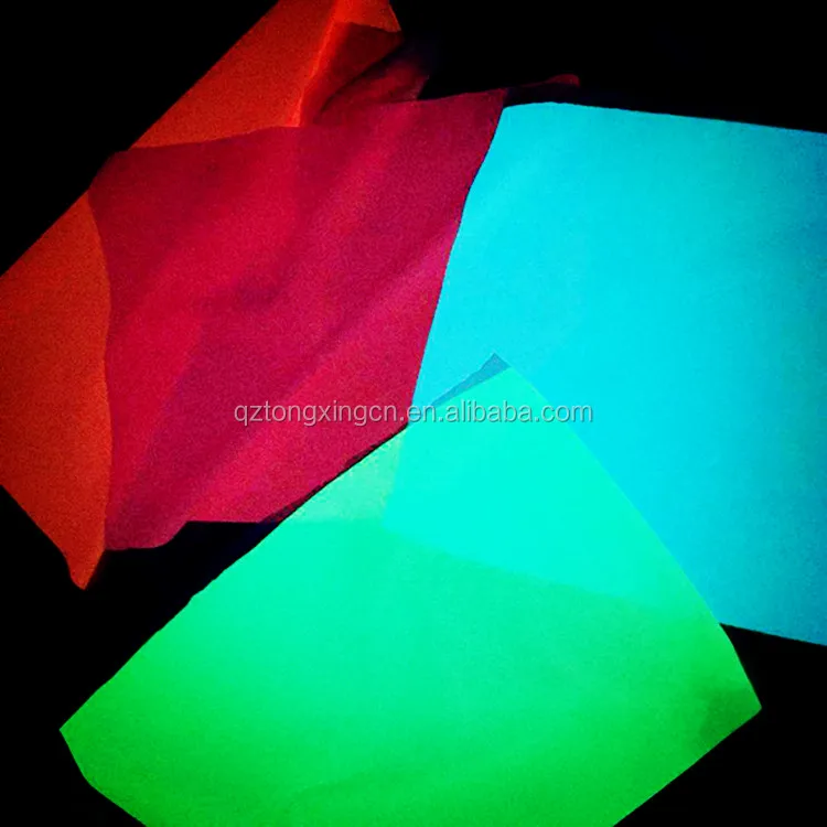 Adhesive Printable Different Colors Available Photoluminescent Vinyl Film