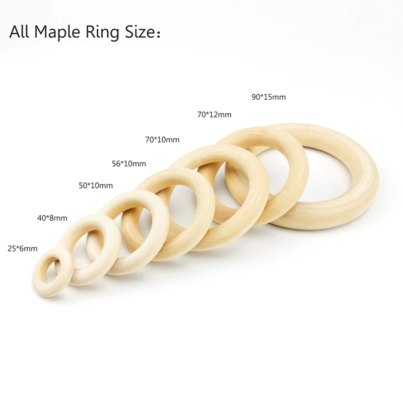 Бусины шестигранные из бука, 20 мм, 30 мм