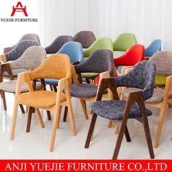 Colorful wooden classic restaurant cafe furniture and dining chairs
