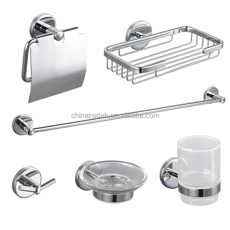 
cheap hotel balfour brass chrome bathroom accessory set 