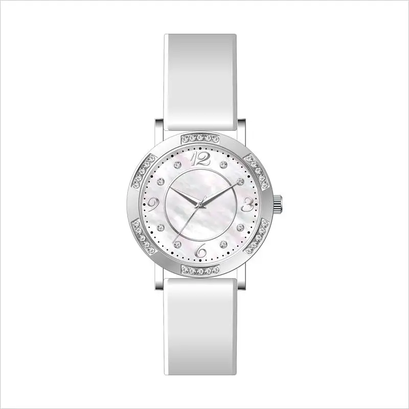 Elegance back protective japan movement women diamond watches