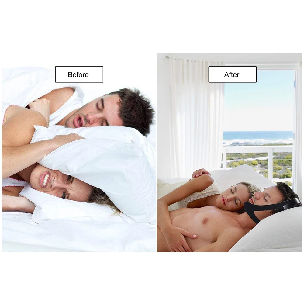 Высококачественное удобное Полностью регулируемое решение против храпа помощь во сне ремешок для подбородка