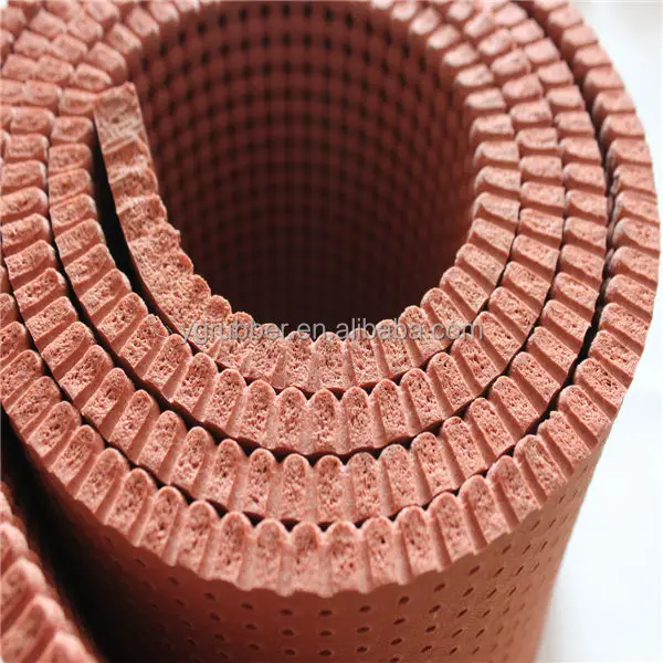 Factory supply wash resistance Silicone foam rubber sheets with holes