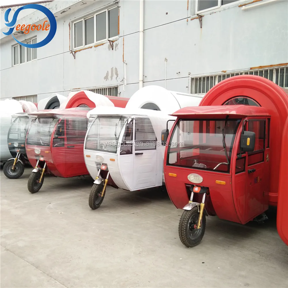 multi-function electric tricycle food cart for sale CE