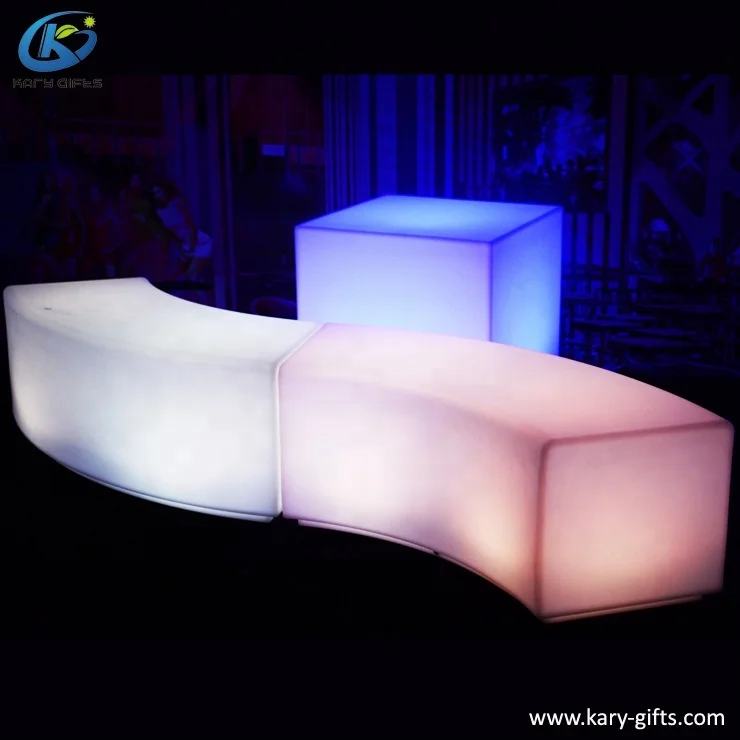 plastic bar stools event furniture led curved bench