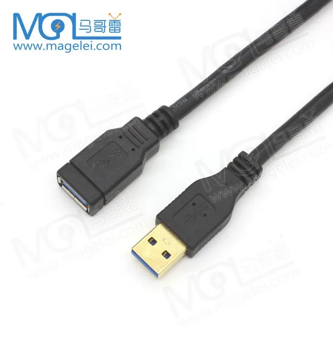 OEM 1 м позолоченный USB-Кабель AM-AF USB3.0 Удлинительный