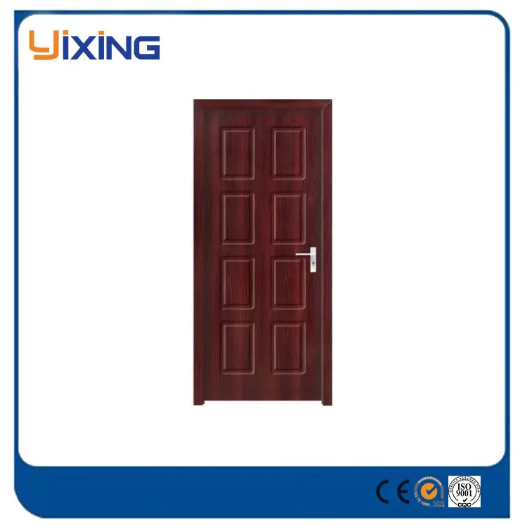 Puertas De Madera Security PVC Door Philippines Wood Entry Doors Interior Swing Security MDF Finished