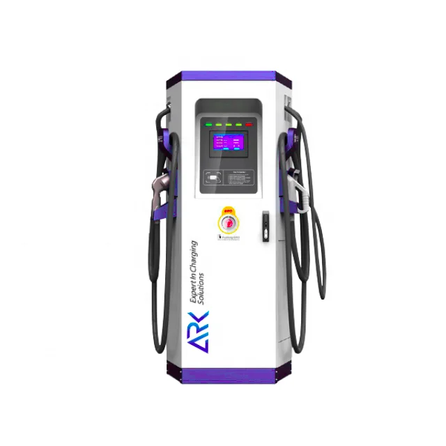 pole for ev chargers Ark 60kW CCS and CHAdeMO EV DC Fast Charger For Electric Vehicle Rapid Charging with OCPP 1.6 RFID and Touch Screen