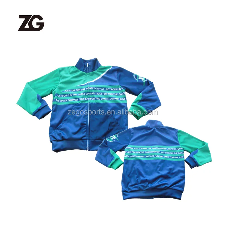 Custom OEM Design Sublimation Full Zipper Winter Coat Windproof Sports Jacket